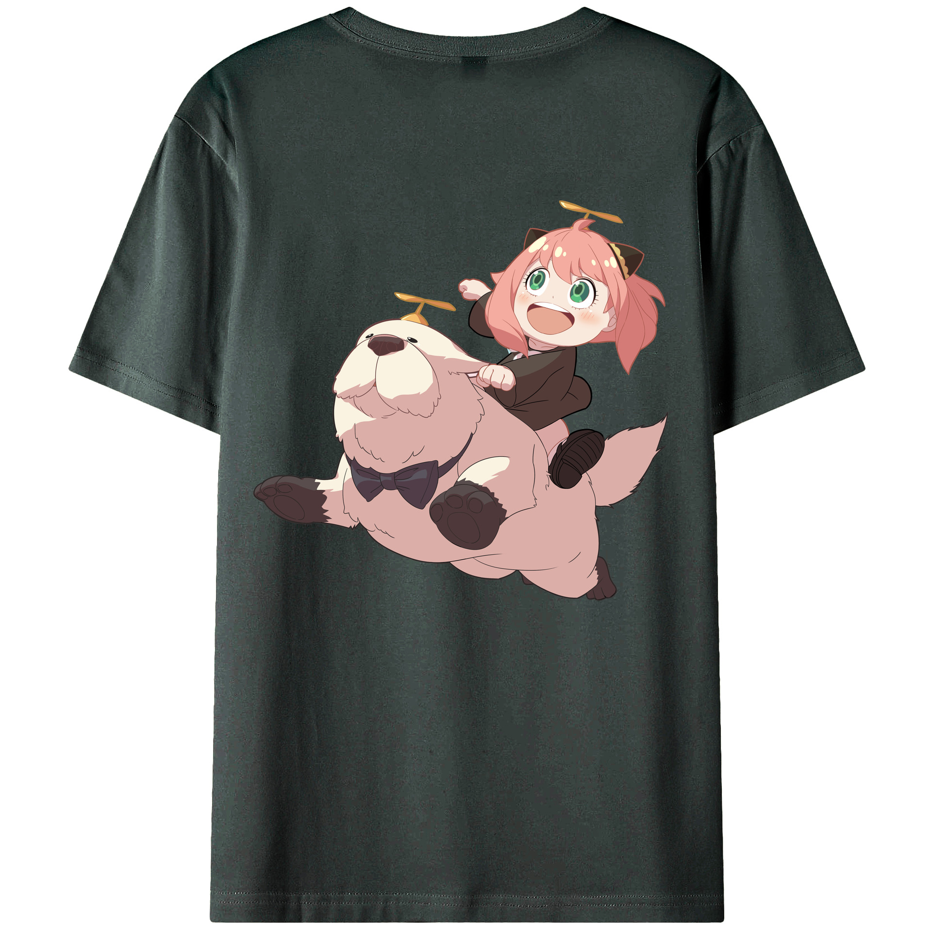 （画像用） SPY×FAMILY间谍家家酒 綿100％ メンズ半袖Tシャツ（バックプリント） 通気性